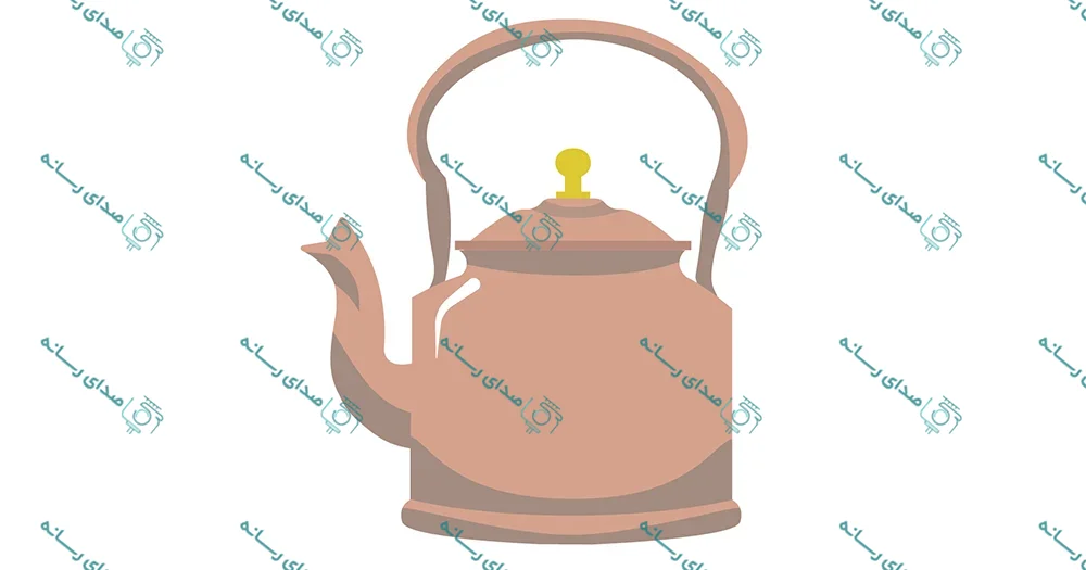 وکتور لایه باز طرح کتری قدیمی