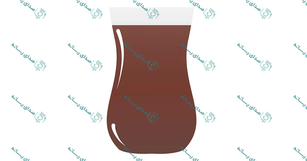 وکتور لایه باز استکان چای